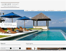 Tablet Screenshot of luxurysight.com